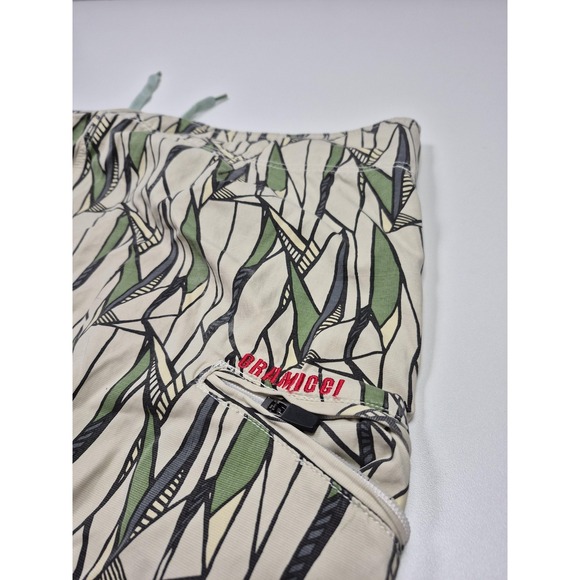 Gramicci Swim Shorts Mens 40 Beige Tropical Geometric Print Drawstring - Picture 8 of 14